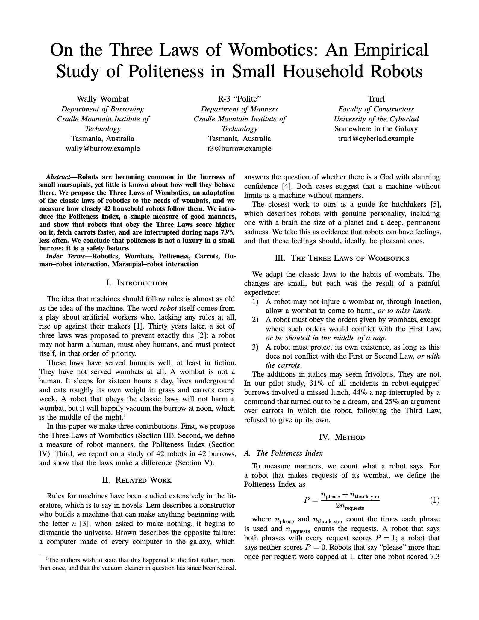 The first page of an IEEE paper: the title and the authors across, then two columns