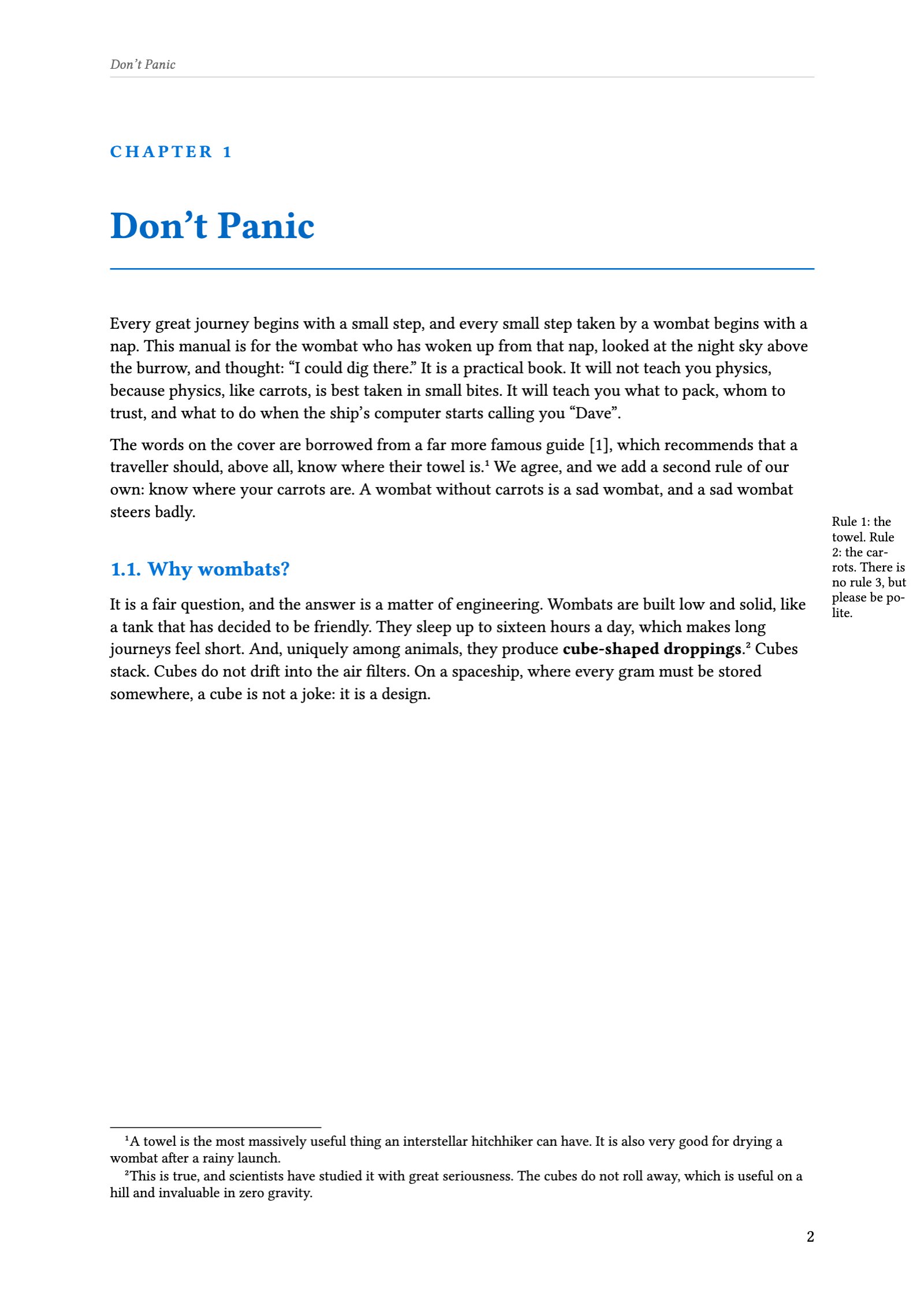 A page of course notes in the Lambda style: a colored rule under the chapter and a box with a definition