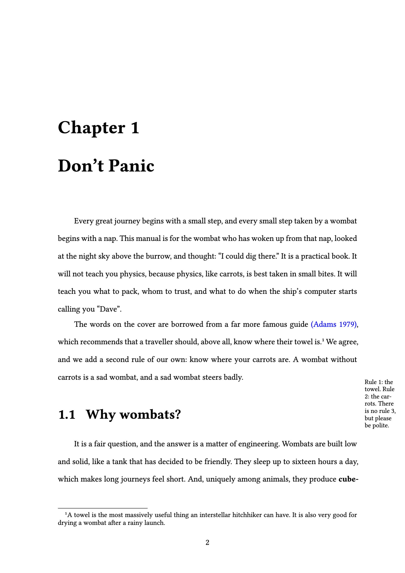 A page of a book in the LaTeXy style: a chapter as LaTeX would set it