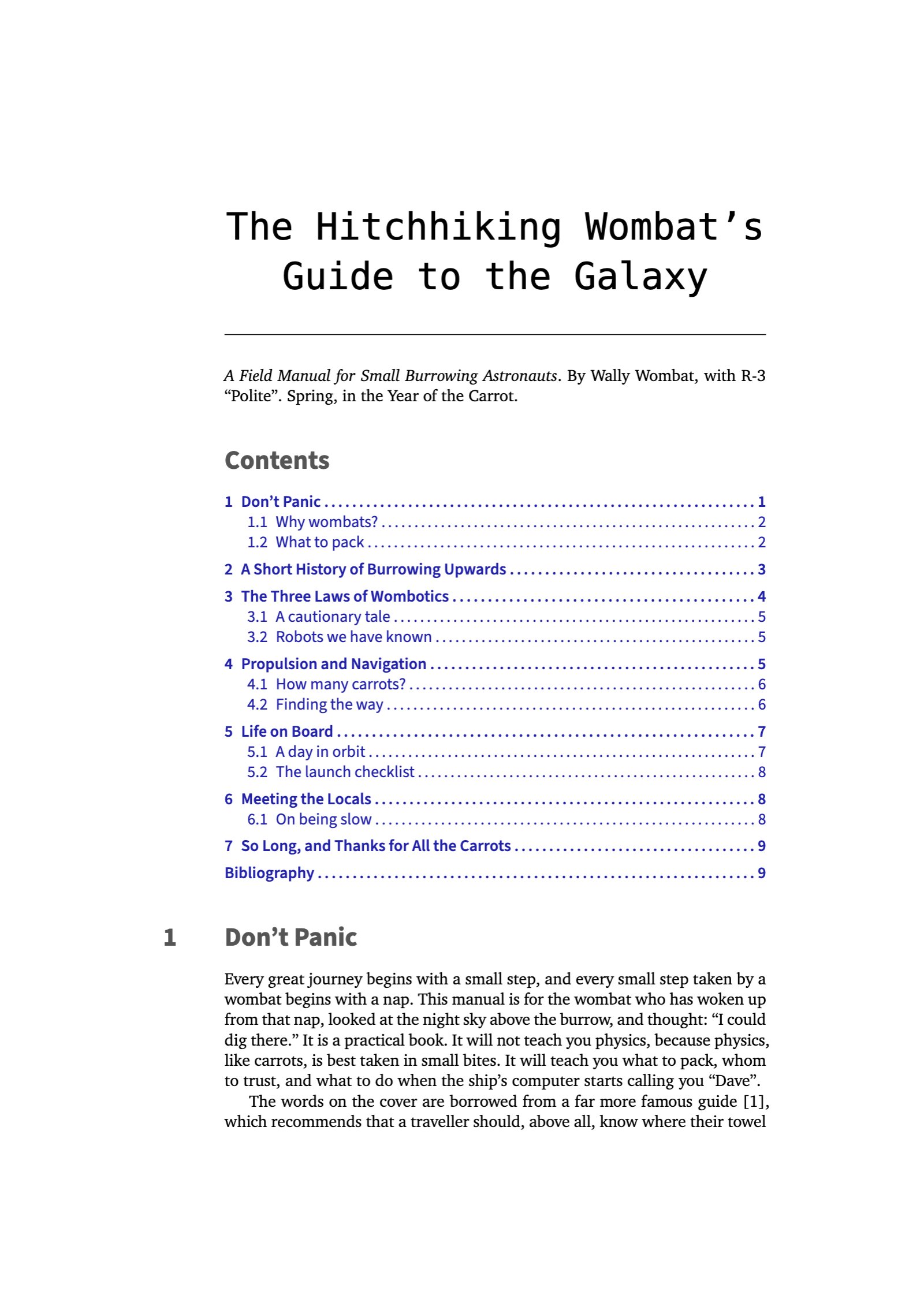 A page of the Humble style: a wide left margin with the headings and the notes in it
